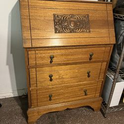 Solid Wood Vintage Antique Writer’s Desk