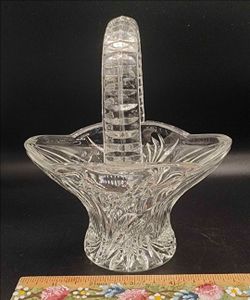 Crystal Basket Candy Dish