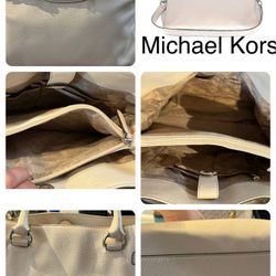 Michael Kors White Hamilton Bag