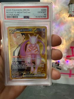 PSA 10 Rocket's Mewtwo ex Hyper Rare #240 Pokemon