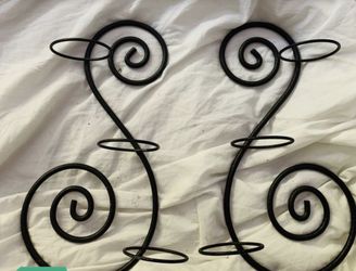 Wall decor candle holder black