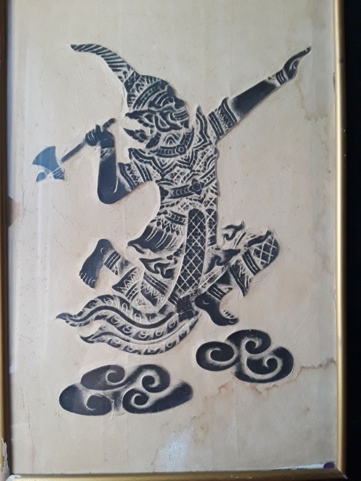 Rice paper paint