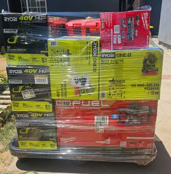 MILWAUKEE &RYOBI TOOL PALLET  POWER TOOL PALLET MILWAUKEE