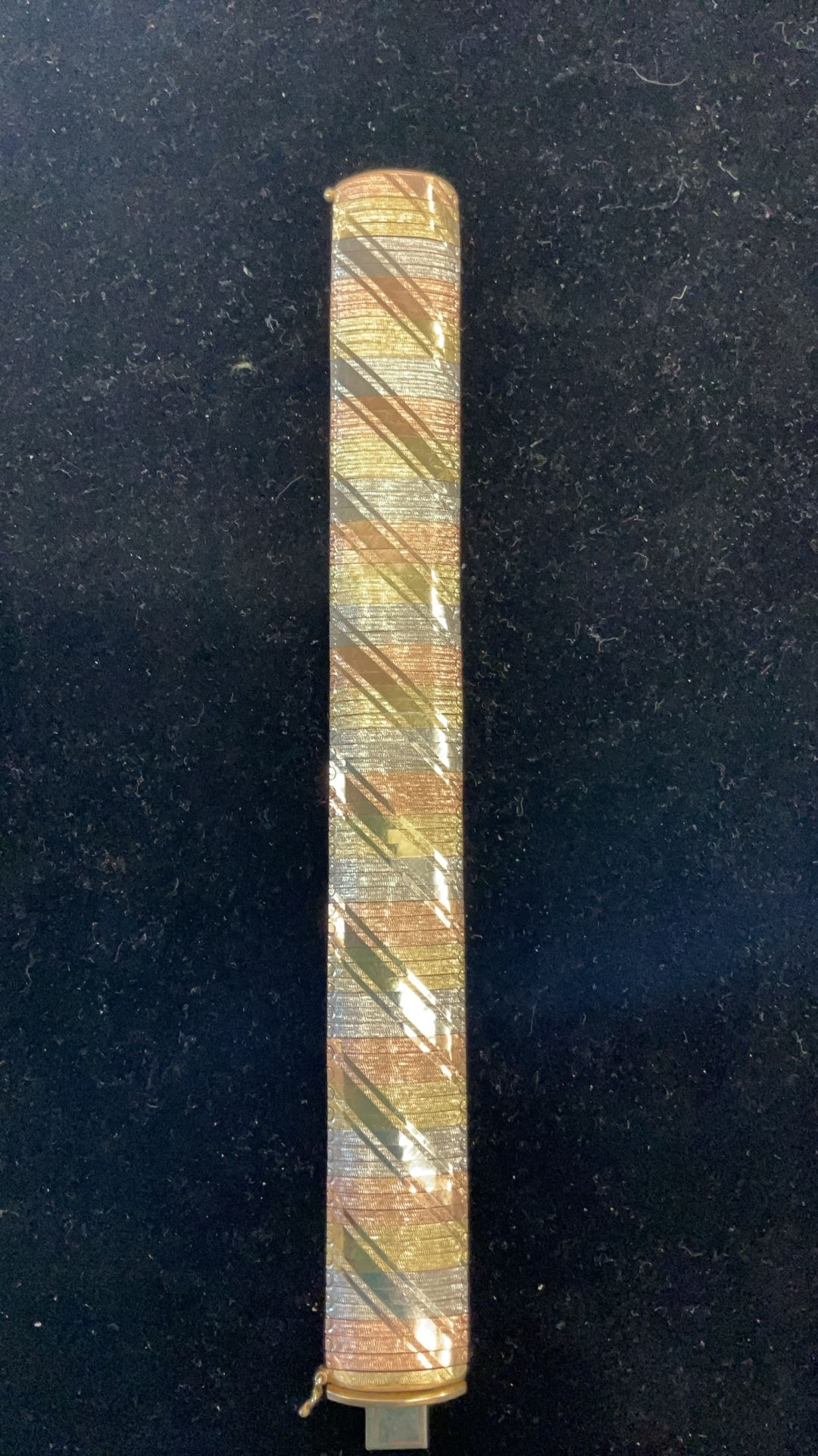 14KT Tri-Color Bangle Bracelet 39715-1