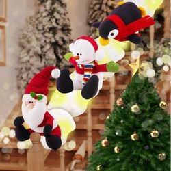 Brand New - Christmas Stairs Decoration ( 3pcs -Penguin/Santa/Snowman) - Unopened 