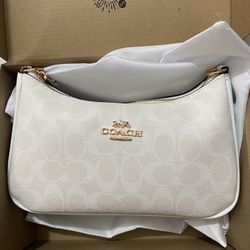 Teri Underarm Bag in Glacier White