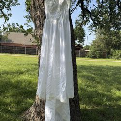 Ivory Bridal Dress – Approx. Size 0 (Tailored) + Petticoat