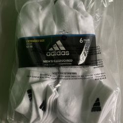 Men’s Adidas White Ankle Socks Sz 12-15