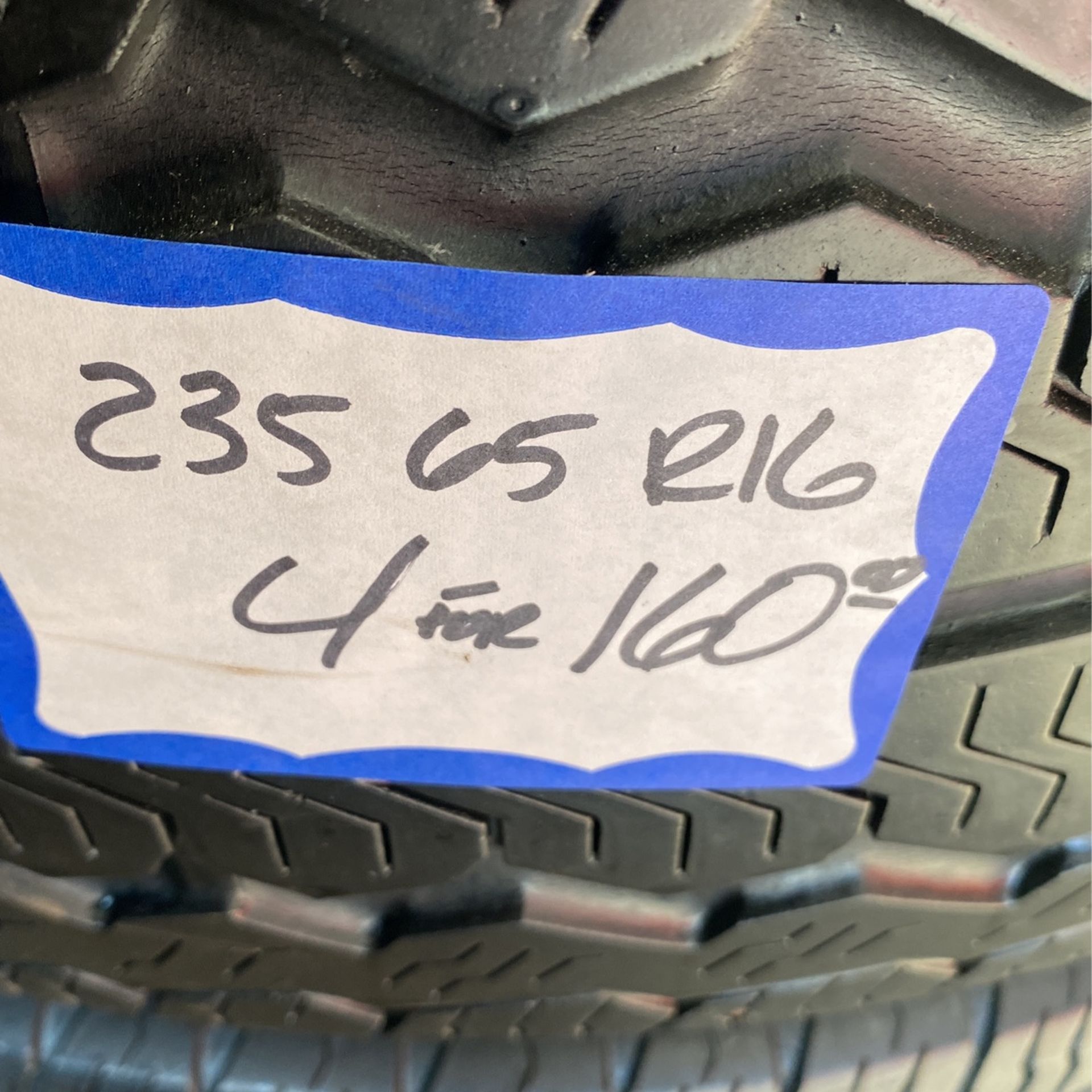4 Used Tires 235/65/R16