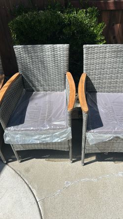 Four. Brand new chairs, never used. Don’t need them.