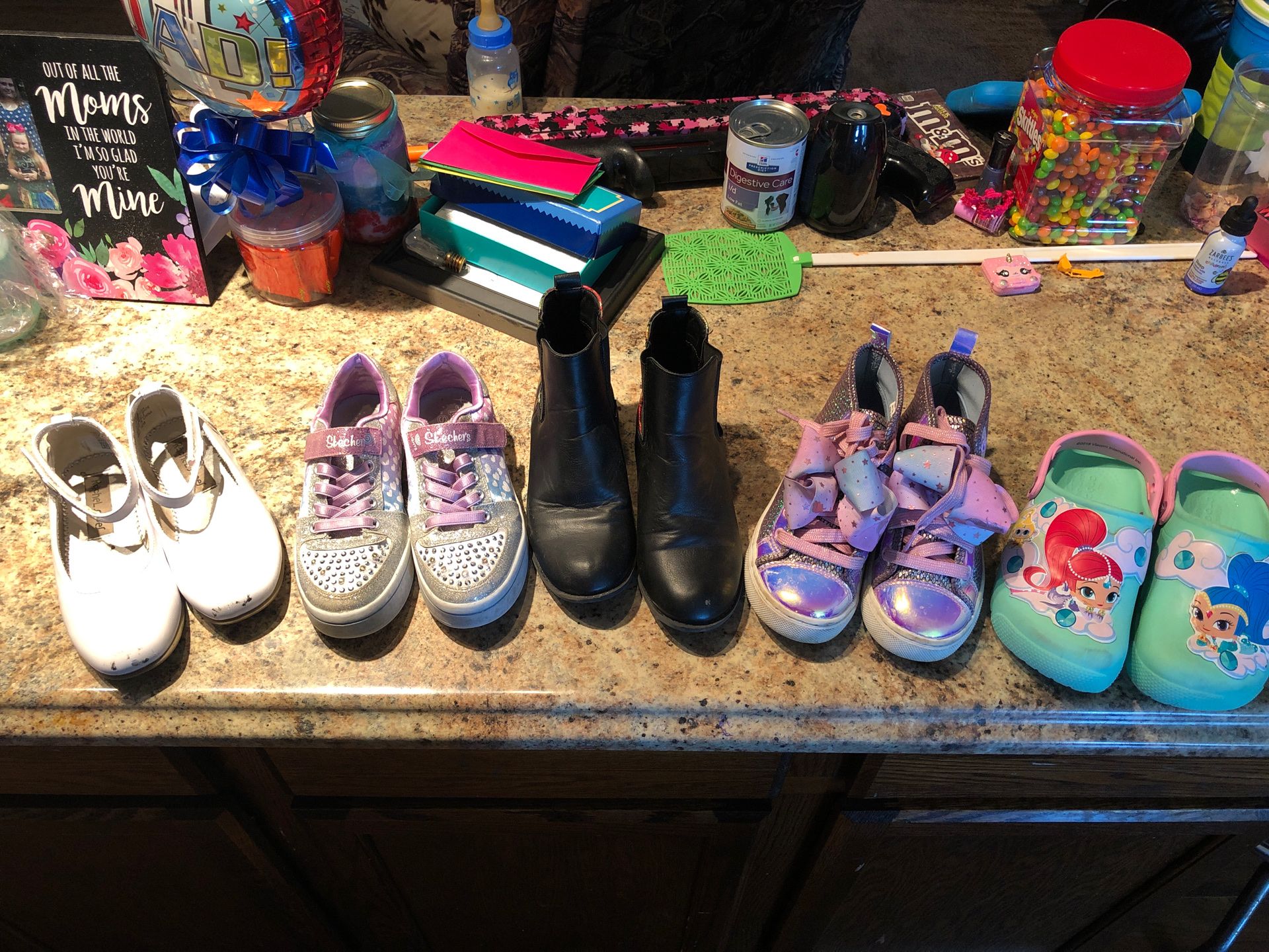Girls size 1 shoes - all for $15