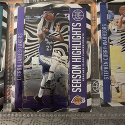 2020-21 Panini Illusions NBA #8 LeBron James Season Highlights Lakers