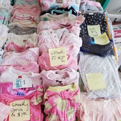 6 Month Baby Girl Clothes, See Below