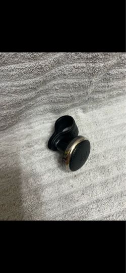 Black Leather Steering Wheel Spinner Knob