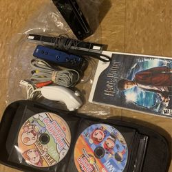 Nintendo Wii Console With Harry Potter Cooking Mama Babysitting Mama 