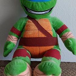 Build a Bear TMNT Teenage Mutant Ninja Turtles Leonardo 18" Flip Face Plush Toy 