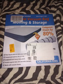 California king size mattress vacuum bag