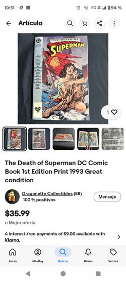 The Death of Superman cómics books 1era Edición 1993 great Condition