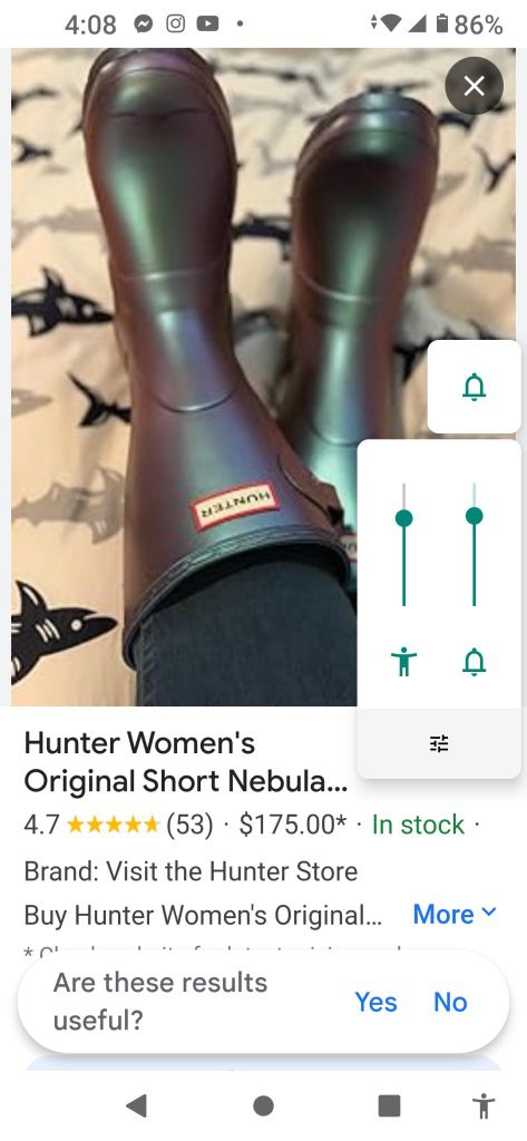 Original Short Nebula Rain Boot (Women) Size 6