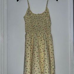 Yellow Floral Sundress, Large