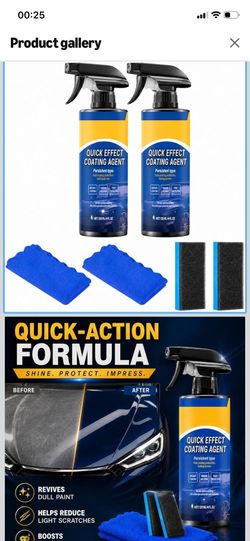 Quick Effect Coating Agent for Car Car Coating Spray for Shine & Protection, Quick-Acting Car Scratch Wax Coating Spray for Scratch, Oil Film Removal,