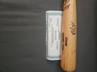 Mack Suzuki Signed Baseball Bat