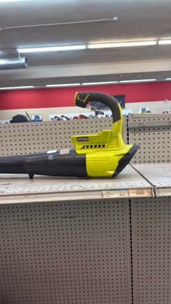 Cordless ryoby blower with battery and charger