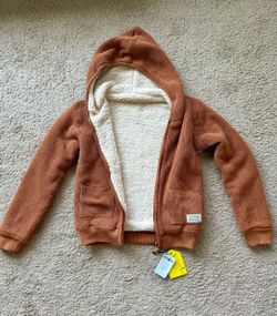 NWT Reversible Kids Hooded Jacket / Fleece Sweater (Ages 8-9)