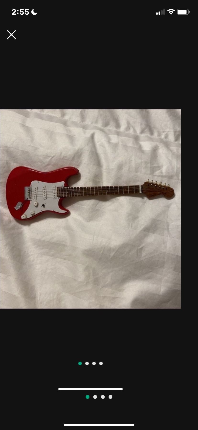Replica Toy Electric Guitar Handmade Collectible 9.5"