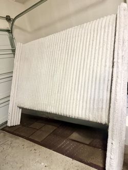 King Size Headboard Soft Fur-like Fabric