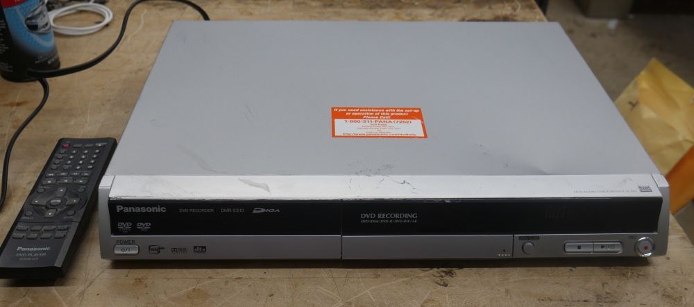 Panasonic DMR-ES10 DVD Recorder & Player in Silver with Remote - Tested read.  USED. TESTED. IN A GOOD WORKING ORDER. HAVE SOME COSMETIC UNPERFECTIONS
