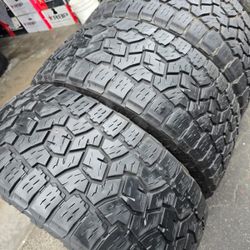 4 used tires Lt33x12.50r20 Toyo AT111 Open Country  load range F ,12 PLY  $450.00 all 4