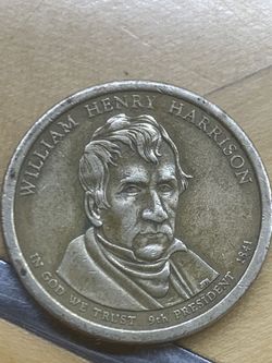 William Henry Harrison dollar coin 1841