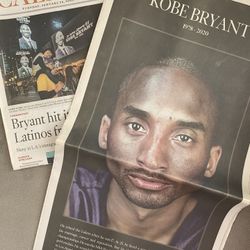 Kobe Bryant LA Times Newspaper 💜💛