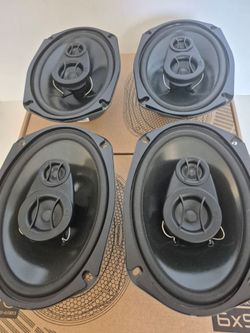 POWERBASS 2 PAIRS 6×9 3 WAY 210 WATTS HIGH POWER CAR SPEAKER