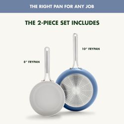 2-Piece Nonstick Frypan Set 8" and 10"