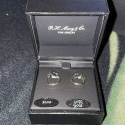 10k Gold 12mm Small Polished Hoop Earrings