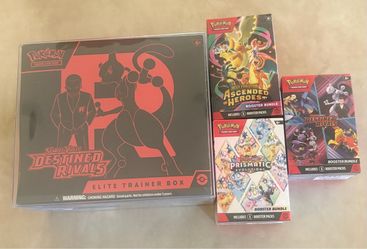 Pokémon TCG Destined Rivals Elite Trainer Box + Booster Bundles Lot