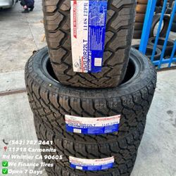 33x12.50r22 Atlander All Terrain Set of Tires Installed and Balanced Set de Llantas Nuevas Instaladas y Balanceadas