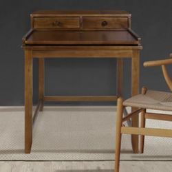 Solid Wood Writing Desk Assembled