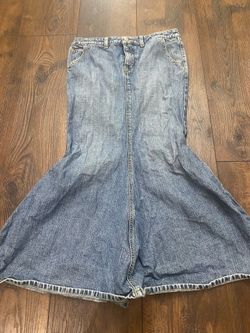 Women’s blue jean skirt size 8 by Lucky Brand #9