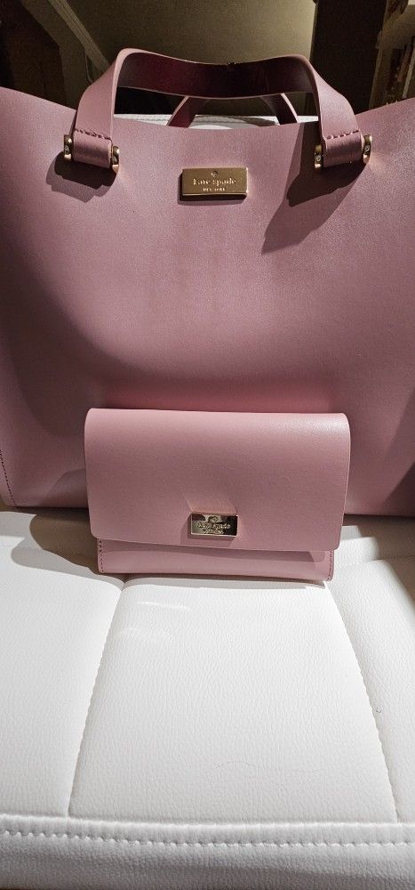 Kate Spade Handbag With Matching Wallet 