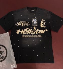 Hellstar "Path to Paradise" Multi-Logo Vintage Wash T-Shirt – Size Medium