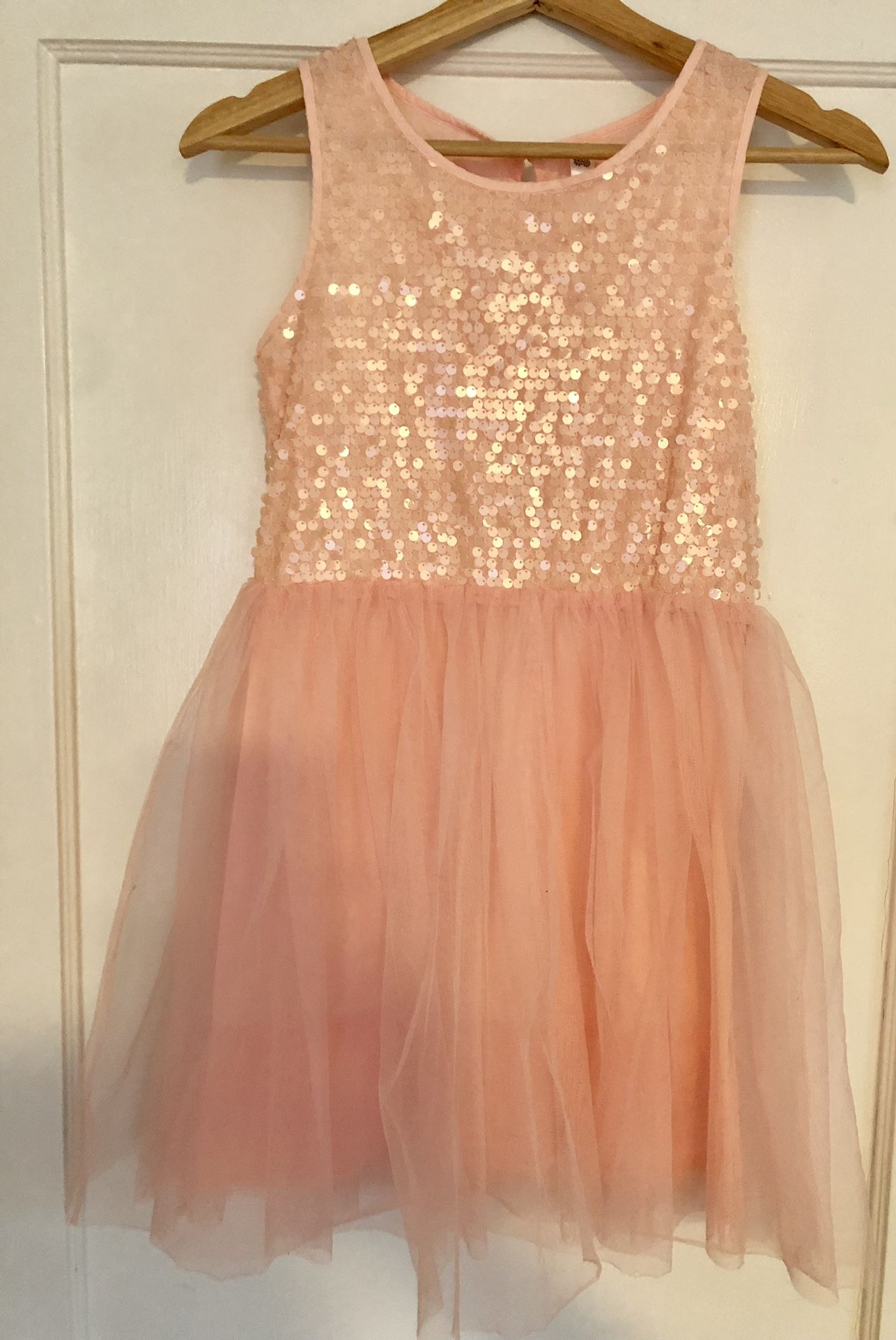 Target Girl’s Pink Sequins & Tulle Dress •Size L