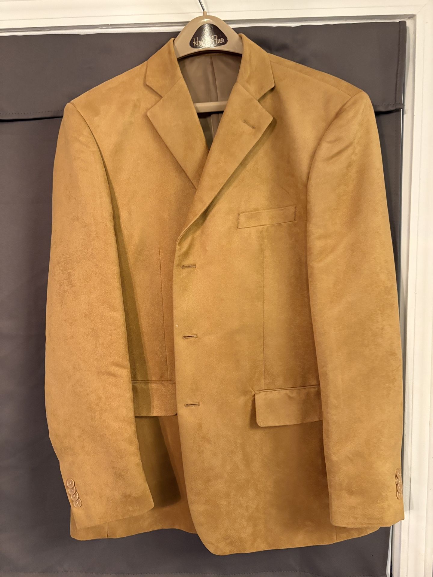 Brown Suede Blazer, Men’s 46L