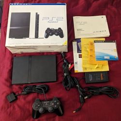 CIB PlayStation 2 Slim Black Boxed