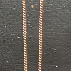 AMC 14k Gold Heart Pendant Necklace Enamel Rose Design Box Chain 18" Vintage