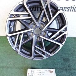 2022 - 2023 HYUNDAI KONA FRONT SINGLE WHEEL RIM USED 18X7.5J OEM 