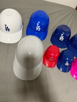 8 total, 7 LA dodgers and 1 Angels plastic Caps 🧢 collection fan collectors items take all 8 for price listed