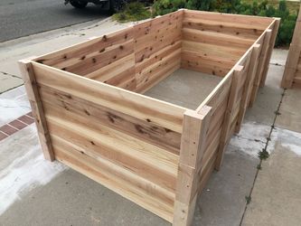 Custom Order Best Most Beautiful Cedar Redwood Planter Box Garden Bed Restaurant Privacy Wood wall